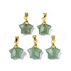 Natural Green Aventurine Charms G-N326-142-07-2