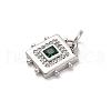 Brass Micro Pave Cubic Zirconia Pendants KK-U033-02P-03-2
