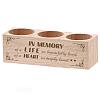 3 Hole Wood Candle Holders DIY-WH0375-007-1