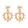 Glass Seed Beads Dangle Stud Earrings EJEW-MZ00396-02-2