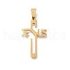 201 Stainless Steel Pendants STAS-R132-01G-06-1