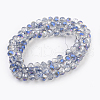 Electroplate Glass Beads Strands GLAA-K027-HR-B04-2