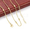 Brass Satellite Chains Necklace for Women NJEW-P265-17G-1