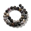 Natural Dendritic Jasper Beads Strands G-E571-31C-3