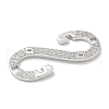 Rack Plating Brass Micro Pave Cubic Zirconia Pendants KK-L224-067P-2