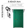 Jesus I Saw That Wood Door Frame AJEW-WH0033-90-2