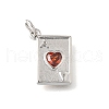 Brass Micro Pave Cubic Zirconia Pendants KK-V007-005P-03-1