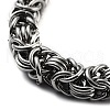 304 Stainless Steel Rope Chain Bracelet BJEW-Z023-03A-2