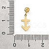 304 Stainless Steel Pendants STAS-H202-01G-05-3