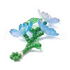 Acrylic Flower Pendants PALLOY-TA00252-5