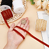 HOBBIESAY 40 Yards 4 Colors Single Face Velvet Ribbon with 4Pcs Plastic Empty Spools SRIB-HY0001-09A-3
