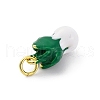 Brass Enamel Pendants KK-U066-02B-G-2