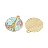 Alloy Enamel Pendants ENAM-V001-02E-G-2