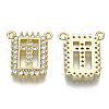 Brass Micro Pave Cubic Zirconia Pendants ZIRC-S061-195G-NF-2
