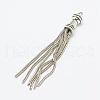 Brass Chain Tassel Pendants X-KK-K159-05-2