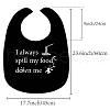 Washable Polyester Canvas Adult Bibs for Eating AJEW-WH0328-006-2