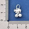 925 Sterling Silver Bowknot & Bell Charms STER-G046-02S-3