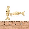 Rack Plating Brass Micro Pave Cubic Zirconia Pendants KK-M309-38B-G-3