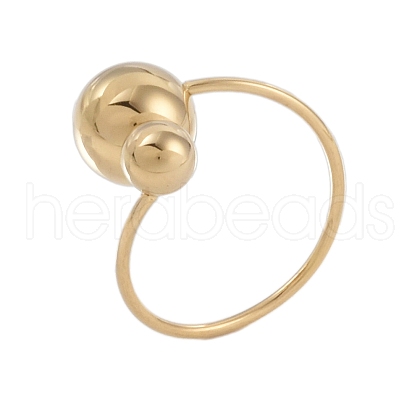 Stainless Steel Round Cuff Rings RJEW-L116-01G-1