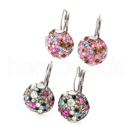 304 Stainless Steel Leverback Earrings STAS-B070-02P-1