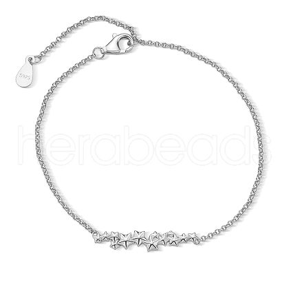 S925 Sterling Silver Star Link Bracelets for Women JL9185-1-1