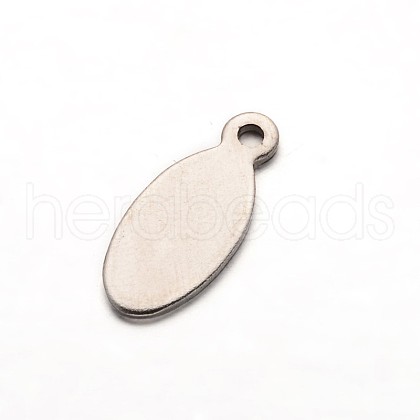 304 Stainless Steel Stamping Blank Tag Pendants STAS-M211-15-1