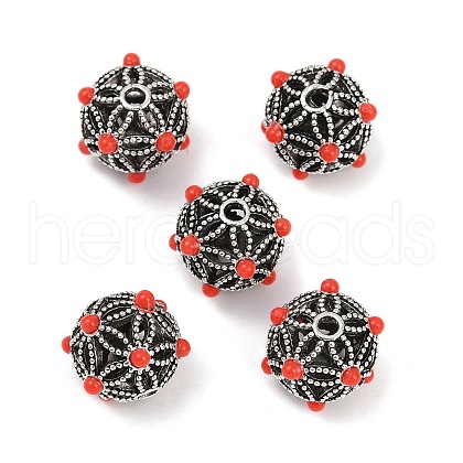 Tibetan Style Alloy Beads FIND-Z072-13AS-1