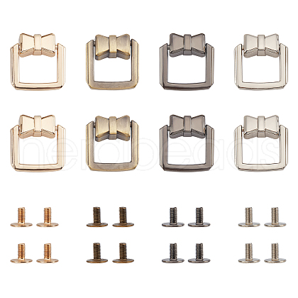 WADORN 8Sets 4 Colors Bowknot Zinc Alloy Bag Hanger for Purse Making Supplies DIY-WR0001-24-1