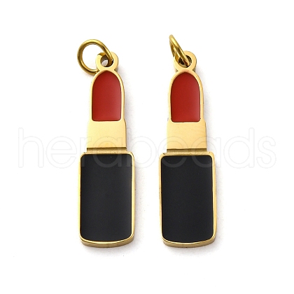 304 Stainless Steel Enamel Pendants STAS-E550-54G-1