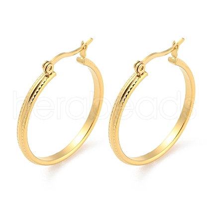 304 Stainless Steel Hoop Earrings EJEW-I290-06G-1