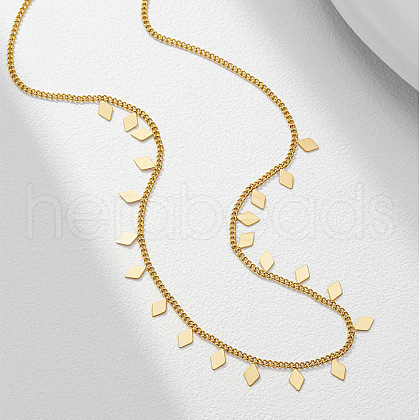 Brass Pendant Twisted Chain Necklaces for Women FS-WGE536B-03-1
