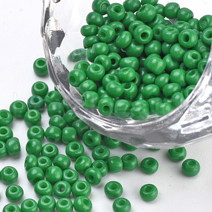 Baking Paint Glass Seed Beads SEED-Q025-3mm-L02-1