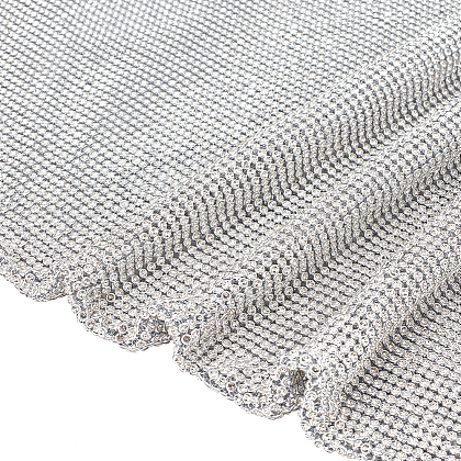 Aluminum Rhinestone Mesh Wrap Roll FIND-WH0421-128S-1
