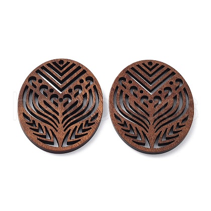 Walnut Wood Laser Cut Pendants WOOD-Q051-04E-1