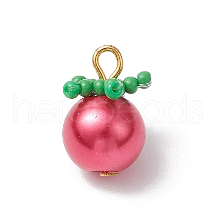Glass Pearl Pendants PALLOY-MZ00745-03-1