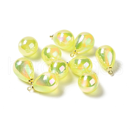 UV Plating Acrylic Pendants FIND-I035-01G-1