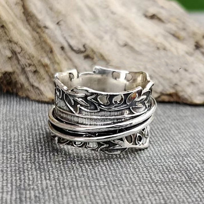 Retro Zinc Alloy Rotating Finger Rings FS-WG91BB4-03-1