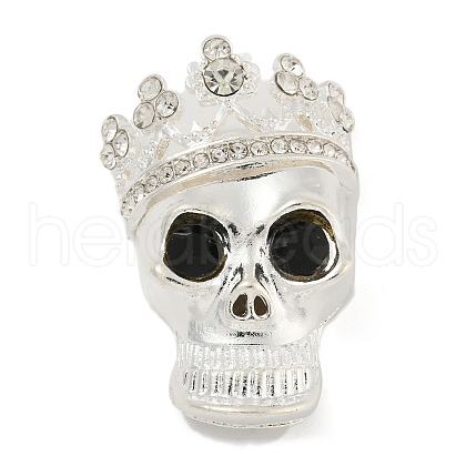 Halloween Theme Alloy with Glass Rhinestone Cabochons FIND-B033-02A-S-1