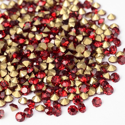 Back Plated Grade A Diamond Glass Pointed Rhinestone RGLA-SS6-029-1