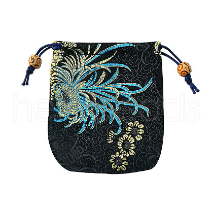 Chinese Style Brocade Drawstring Gift Blessing Bags PW-WG932CA-04-1