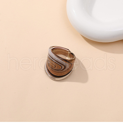 Dunhuang Style Glass Finger Rings FS-WGA00D8-03-1