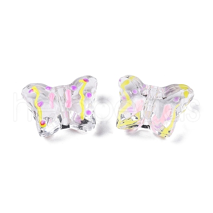 Transparent Acrylic Enamel Beads TACR-G040-05A-1