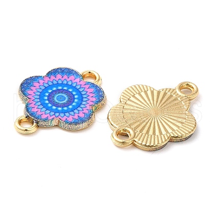 Printed Alloy Enamel Connector Charms ENAM-N056-200F-1