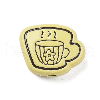 Spray Painted Alloy Beads FIND-C064-01A-1