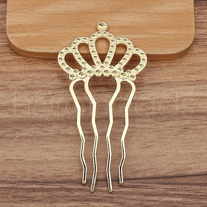 Alloy Hair Comb Findings PW-WGF8823-04-1