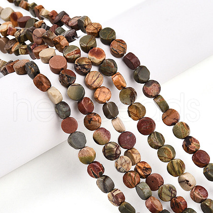Natural Picasso Jasper/Polychrome Jasper Beads Strands G-N346-06A-04-1
