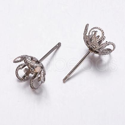 Tarnish Resistant 304 Stainless Steel Stud Earring Findings STAS-K146-025-10mm-1