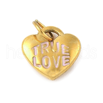 304 Stainless Steel Enamel Charms STAS-M120-06C-G-1