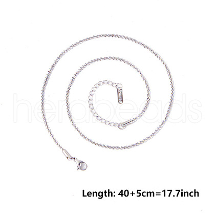 Non-Tarnish Unisex 304 Stainless Steel Chains Necklaces PX8317-1-1