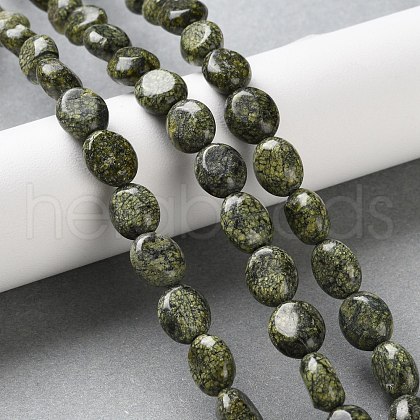 Natural Serpentine/Green Lace Stone Beads Strands G-M420-D18-01-1